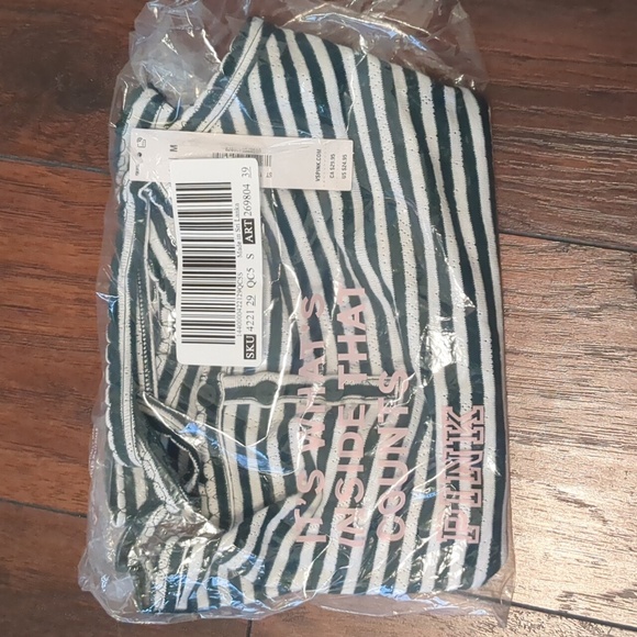 New Victoria Secret PINK Pointelle Henley Cami - Picture 4 of 5